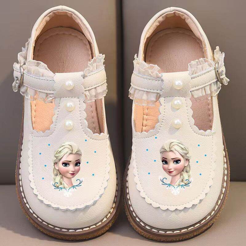 (COD) Sepatu Pesta Anak Perempuan Import QUEEN/Flat shoes berenda mutiara/ Sepatu Anak Perempuan size 23-30