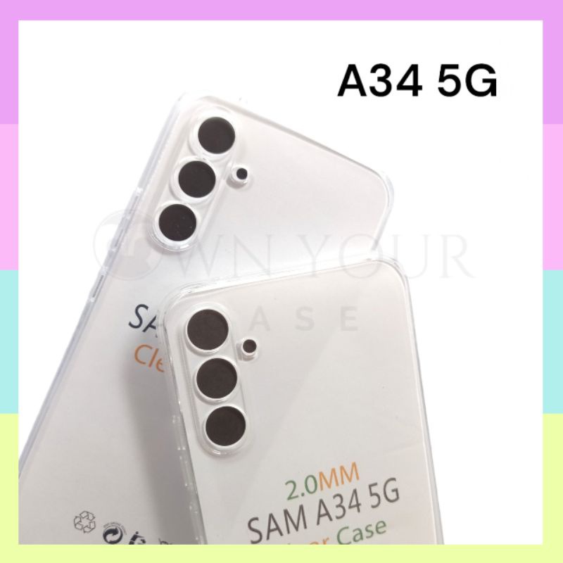 C/C- COVER Softcase Clear Case Bening Premium Samsung A54 / A34 5G Tidak Mudah Menguning