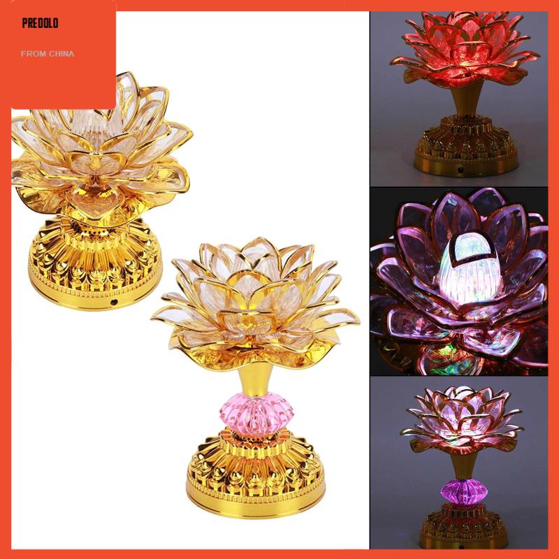 [Predolo] Lampu Lotus Lamp Light Portable Untuk Dekorasi Rumah Candi