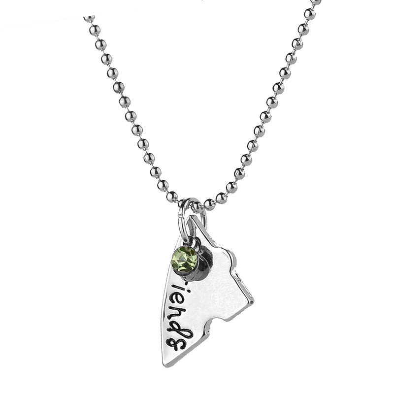 4pcs/set Selamanya Sahabat Hati Paduan Liontin Kalung/Multicolor Berlian Imitasi Persahabatan Perhiasan Aksesoris