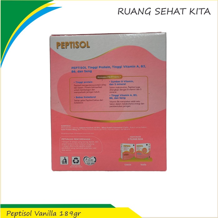 

PEPTISOL VANILA 185 GRAM