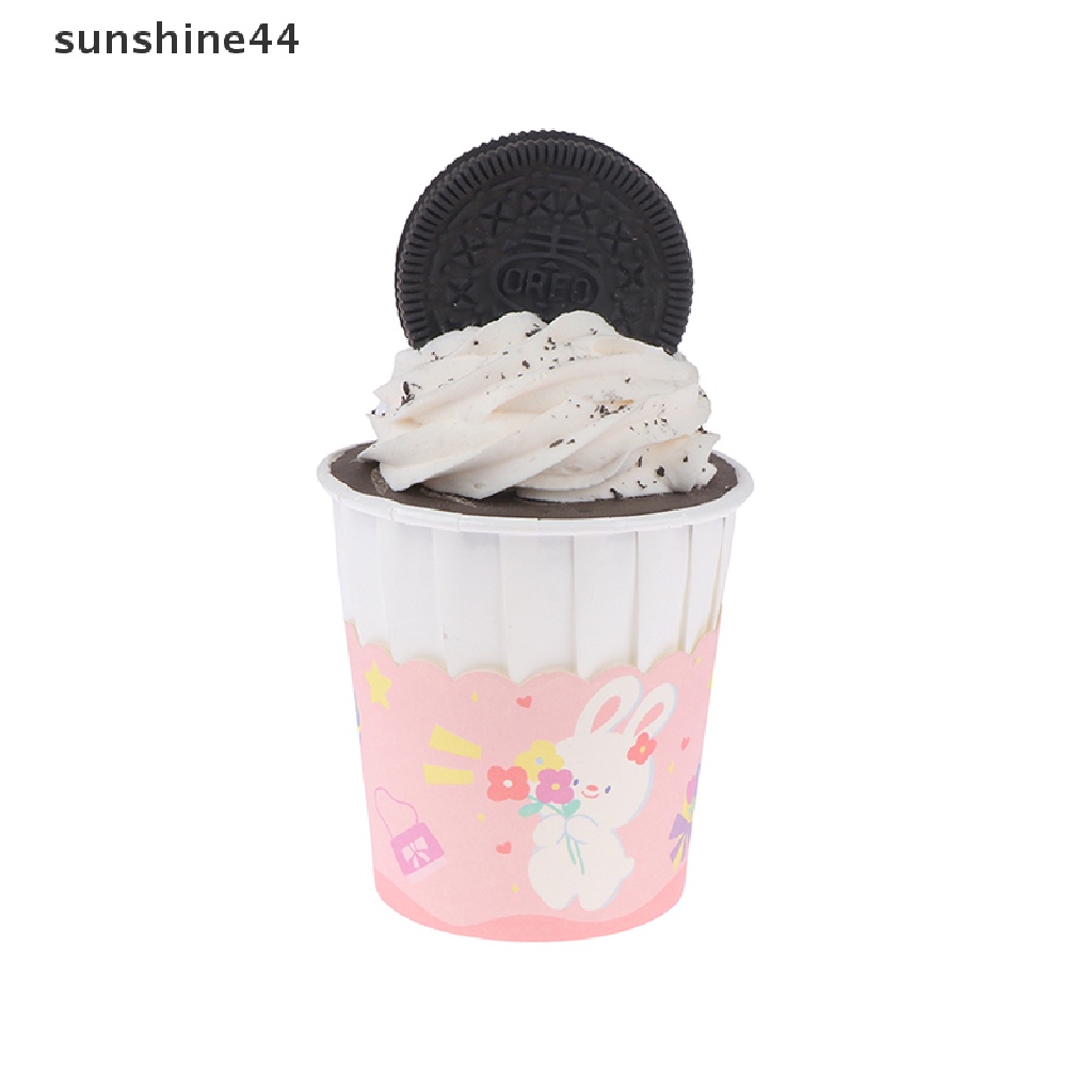 Sunshine 50Pcs Cupcake Paper Cup Muffin Cake Cup Untuk Pesta Pernikahan Pembungkus Kue Case ID