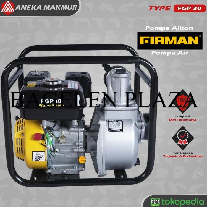 Obral Mesin Alkon Firman FGP 30 Pompa Air Irigasi 3 Inch 8 Meter FGP30