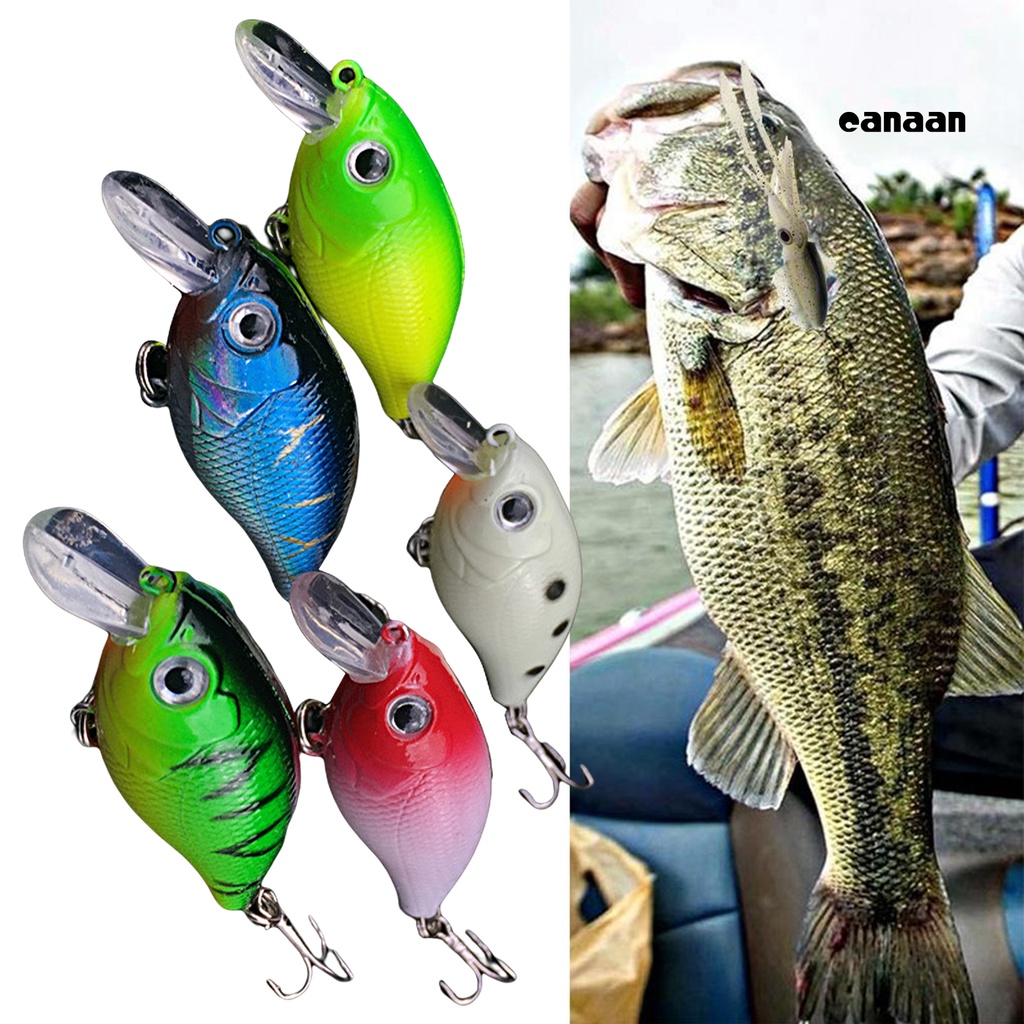 Cnn-5 Pcs Umpan Pancing Bentuk Mino Kecil Gemuk Umpan Pancing Fish Tackle Bait Untuk Air Tawar Air Asin Outdoor Fishing Gear