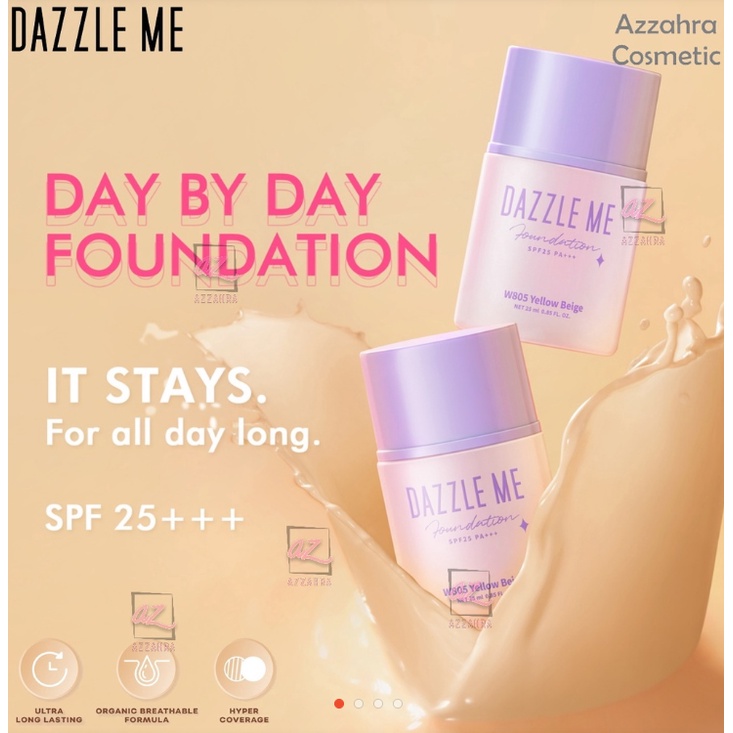 (READY &amp; ORI) DAZZLE ME DAY BY DAY FOUNDATION BPOM SPF 25 PA++