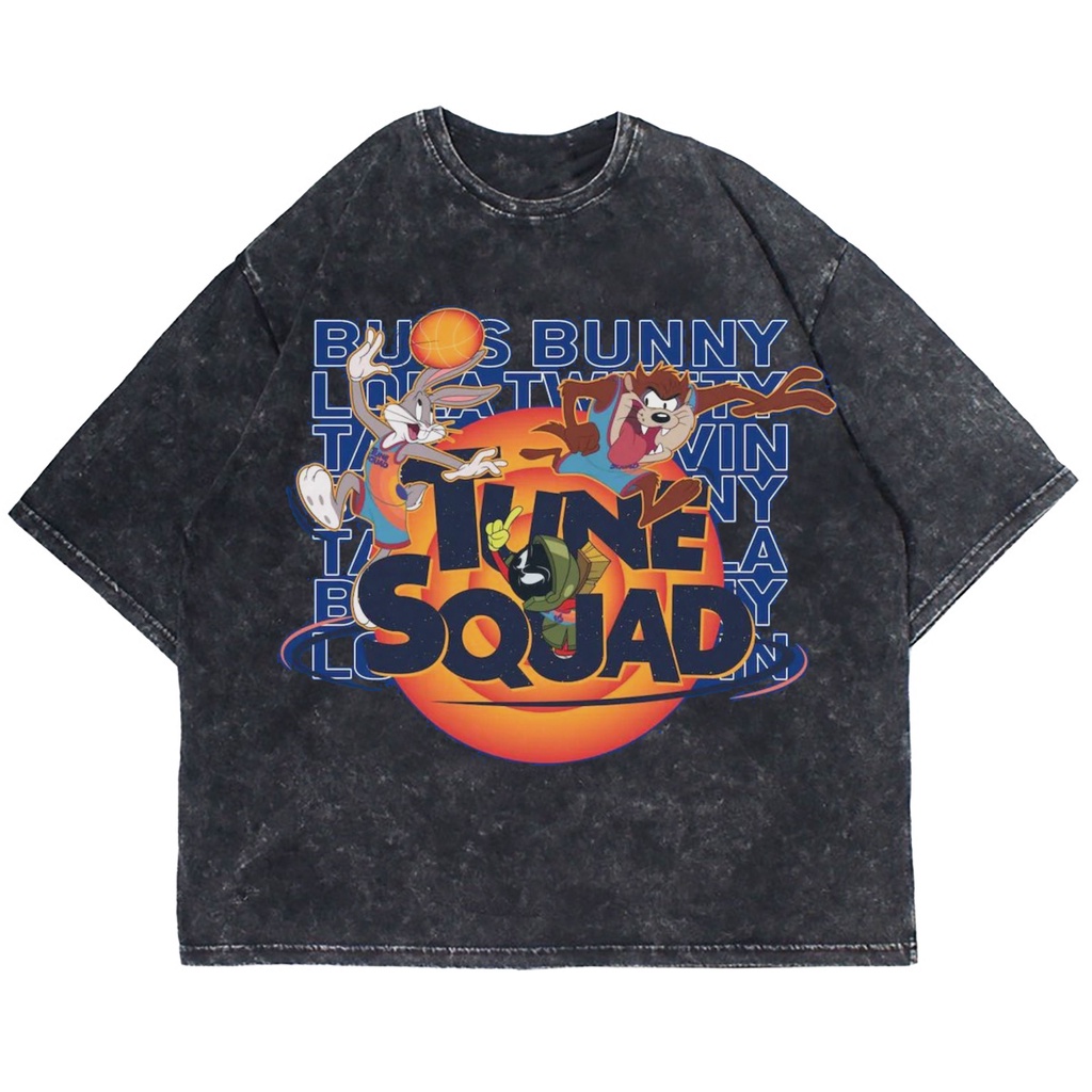 Patternmerch "tune squad basketball" Oversize T-shirt | washed tee | kaos vintage