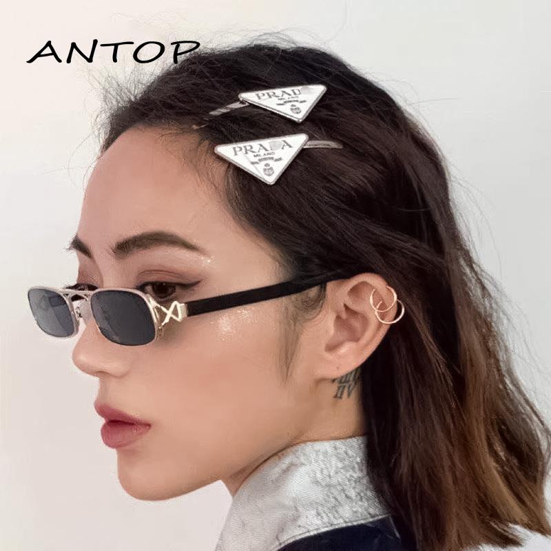 [Antop Termurah] Gadis Keren Bobby Pin Poni Jepit Rambut Hair Clip Side Clip Geometris Segitiga Huruf