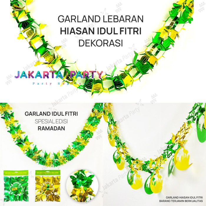 Hiasan idul fitri garland idul fitri hiasan lebaran decorasi idul fitri hiasan ramadhan ornamen idul fitri ornamen lebaran