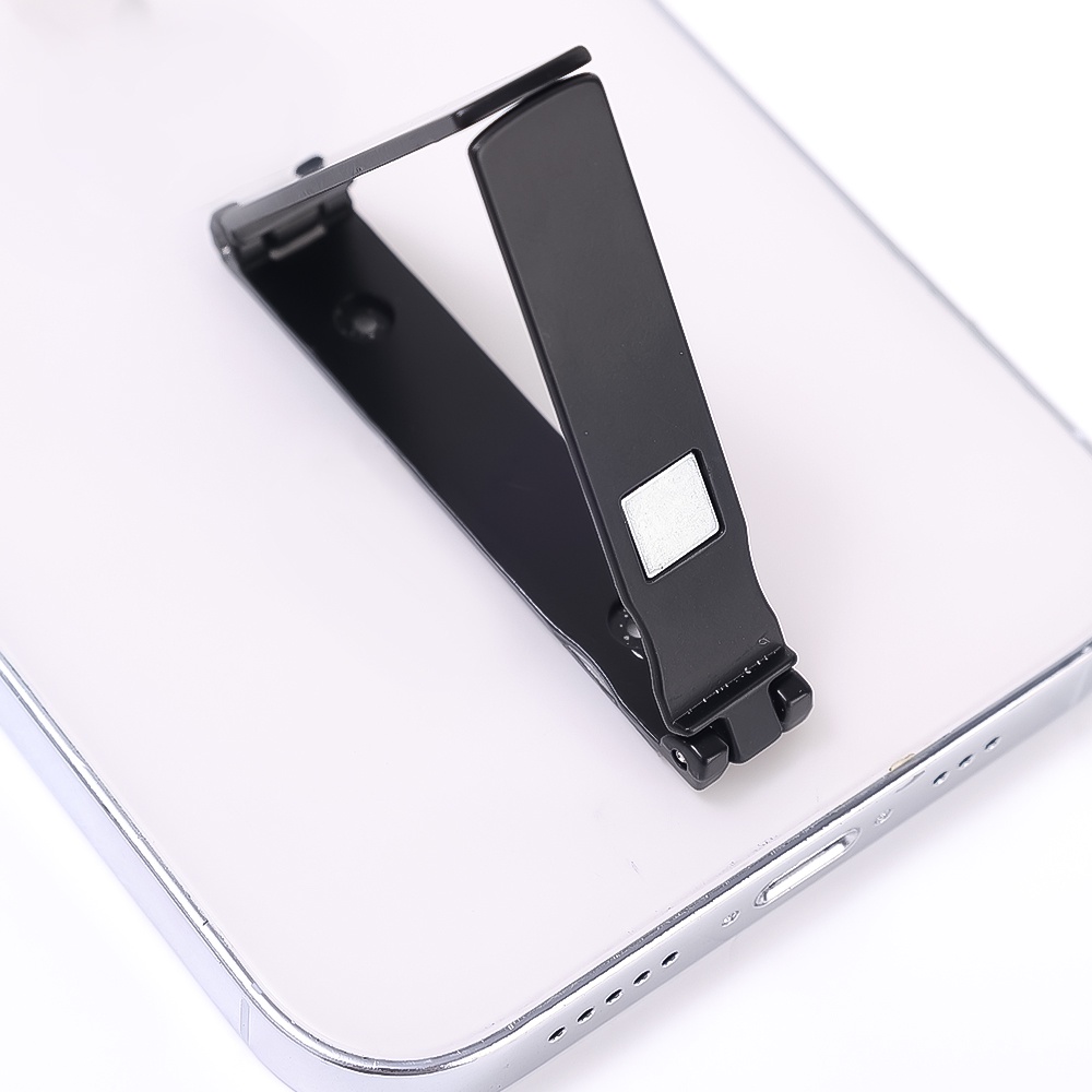 Ganda Buka Kata Menarik Tak Terlihat Bracket Ponsel/Stiker Belakang Lipat Ultra-Tipis Dudukan Ponsel/Malas Mini Logam Lipat Penyangga Ponsel/Aksesoris Ponsel