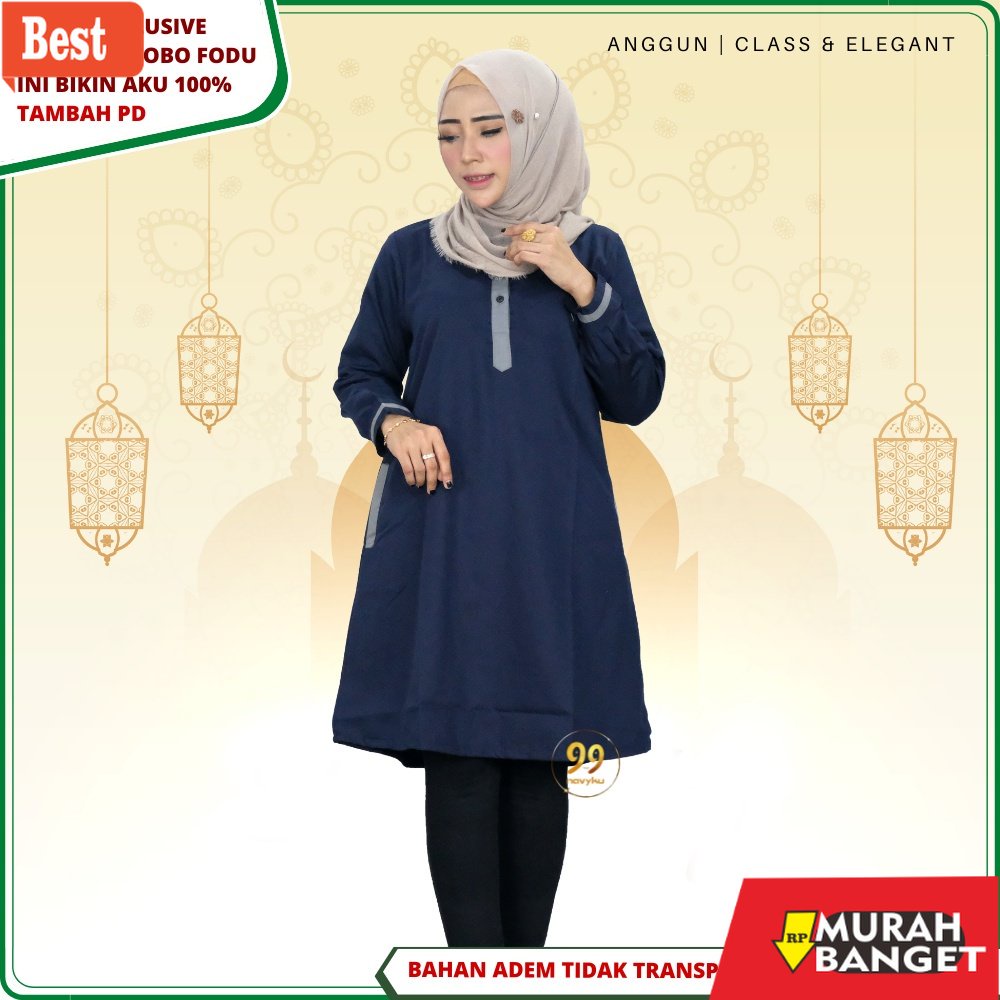 Tunik jumbo terbaru untuk wanita- Baju Atasan Tunik Muslim Wanita Remaja DewasaTerbaru 2021 Kekinian