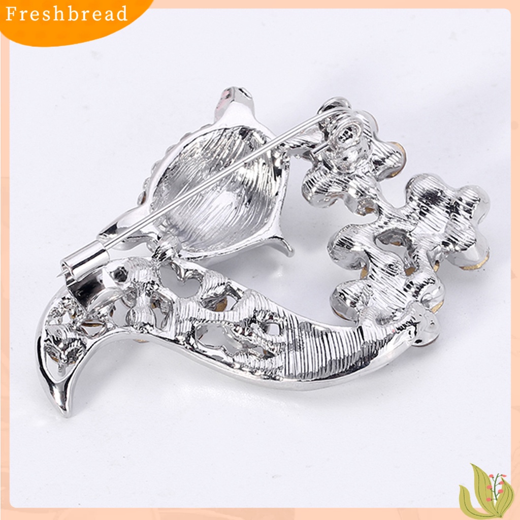 &lt; Freshbread &gt; Bros Aksesoris Pakaian Elegan Alloy Fox Berlian Imitasi Brooch Badge Untuk Pesta