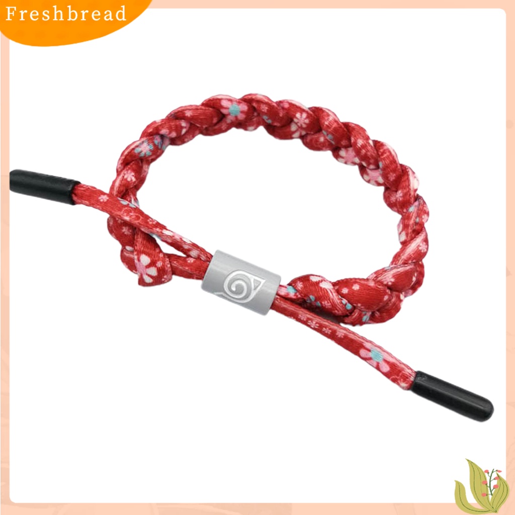 &lt; Freshbread &gt; Gelang Tangan Anime Kepang Handmade Bahan Kulit Imitasi Adjustable Untuk Hari Valentine