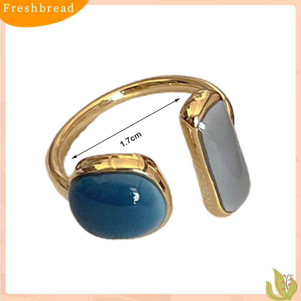 &lt; Freshbread &gt; Cincin Jari Pembukaan Perhiasan Adjustable Cincin Geometris Gaya Jepang Indah Anti Luntur Untuk Pesta