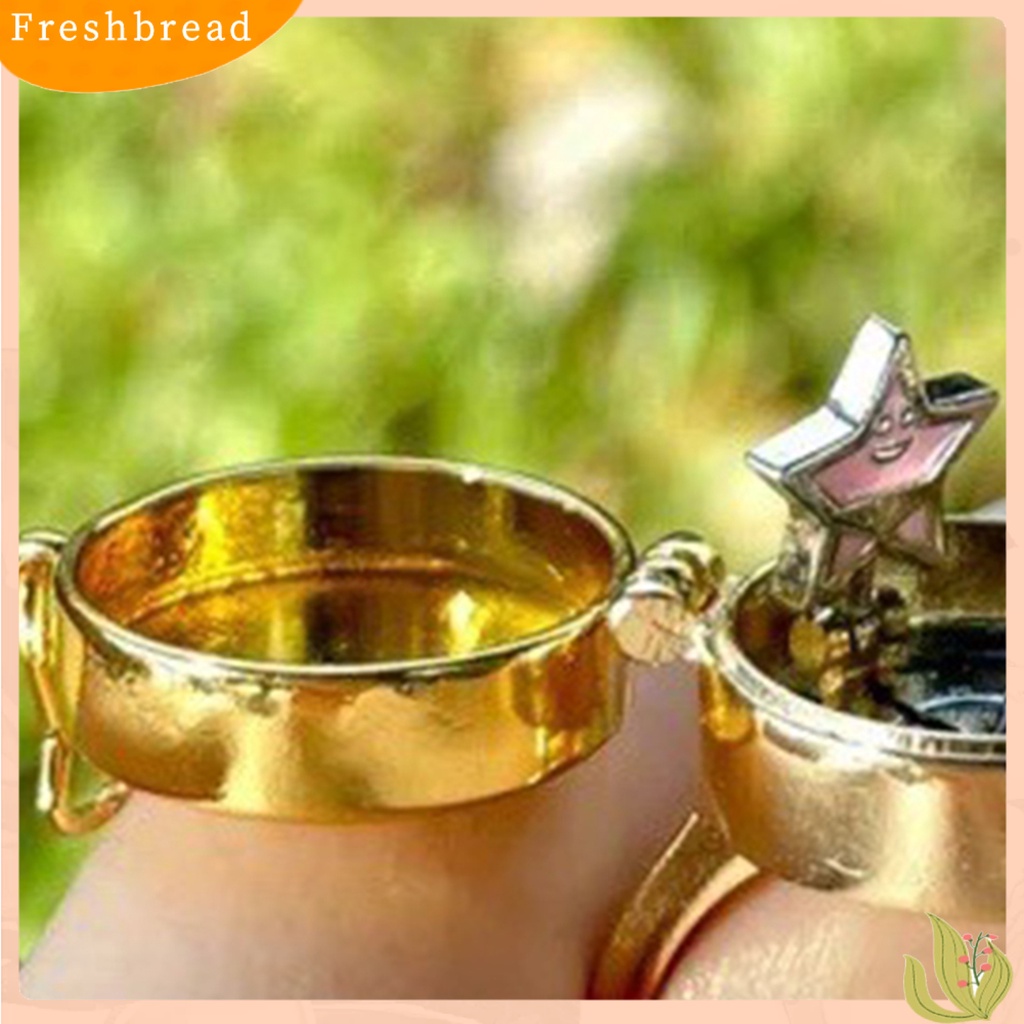 &lt; Freshbread &gt; BFF Cincin Bintang Dapat Dibuka Perhiasan Kartun Adjustable Finger Ring Untuk Pakaian Sehari-Hari