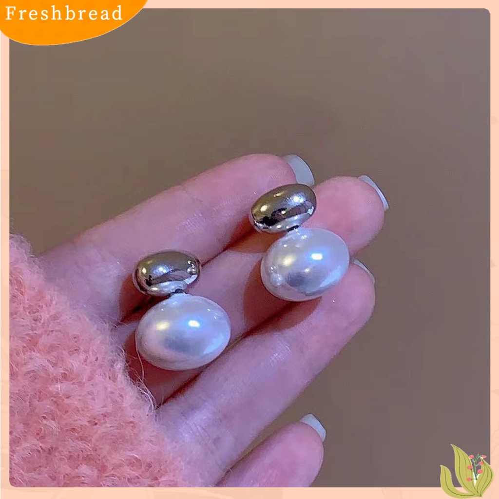 &lt; Freshbread &gt; 1pasang Perhiasan Anting Friendly Terhadap Kulit Tidak Iritasi Gaya Sederhana Ultra-Ringan Mudah Dipakai Hias Alloy Kartun Telinga Kelinci Studs