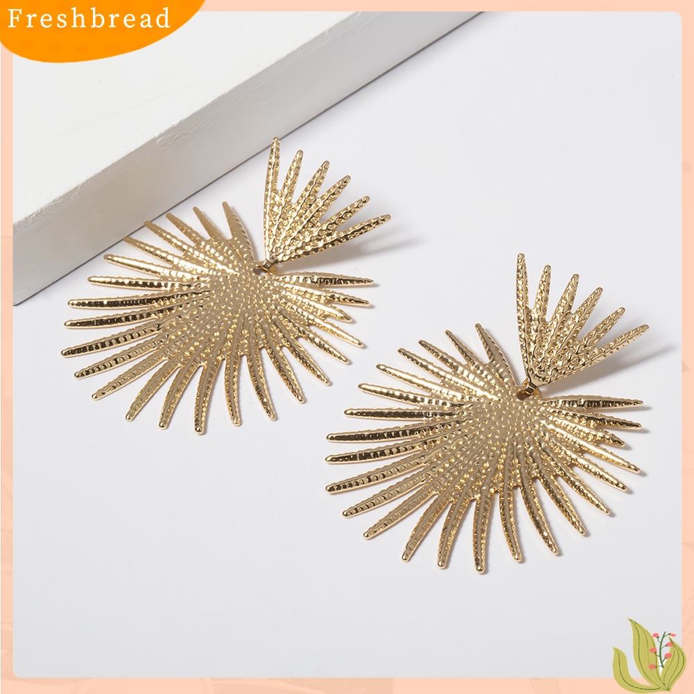 &lt; Freshbread &gt; Vintage Wanita Hati Bentuk Kipas Telinga Stud Anting Pernyataan Pesta Perhiasan Hadiah