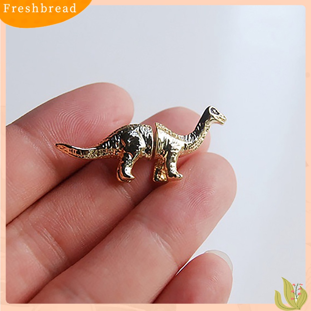 &lt; Freshbread &gt; Anting Indah Desain Dinosaurus Paduan Wanita Pria Perhiasan Pertunangan Earring Untuk Anniversary