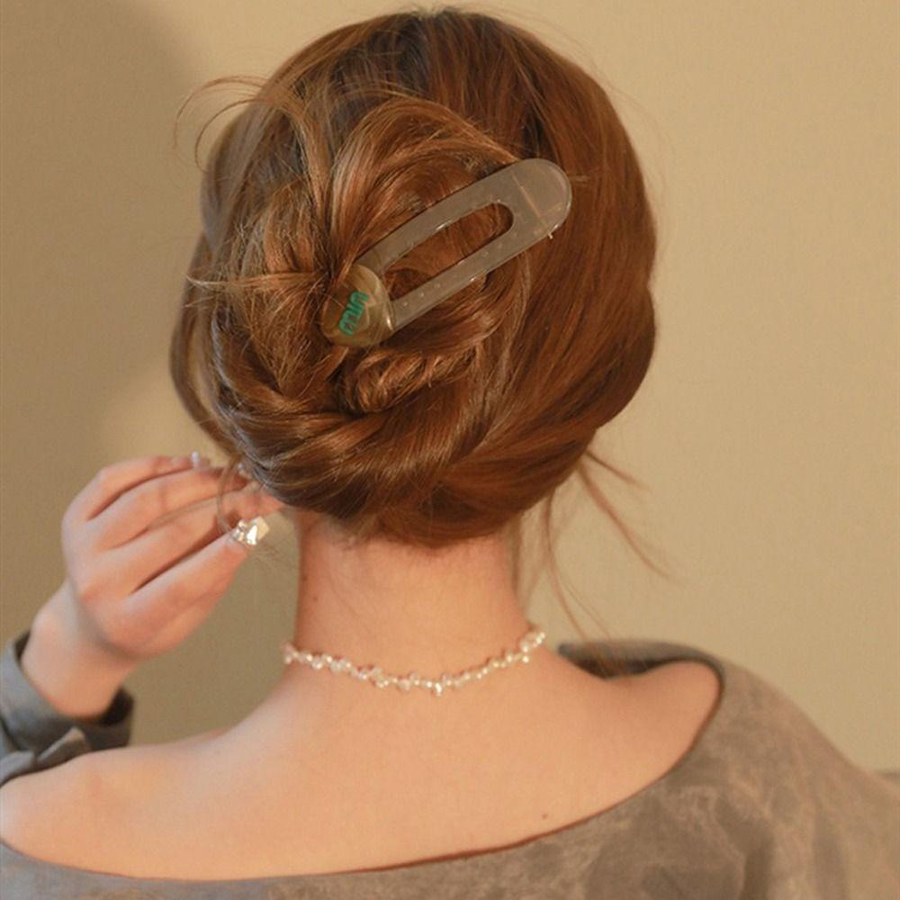 Agustinina Heart Hair Clip Elegant Summer Hair Claw Sweet Stylish Hiasan Kepala Musim Semi Ponytail Klip Transparan Permen Warna Love Rambut Klip Jepit Besar Korea Duckbill Clips