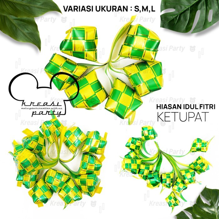 

ketupat hiasan hampers lebaran / ketupat hiasan parcel lebaran Ecer