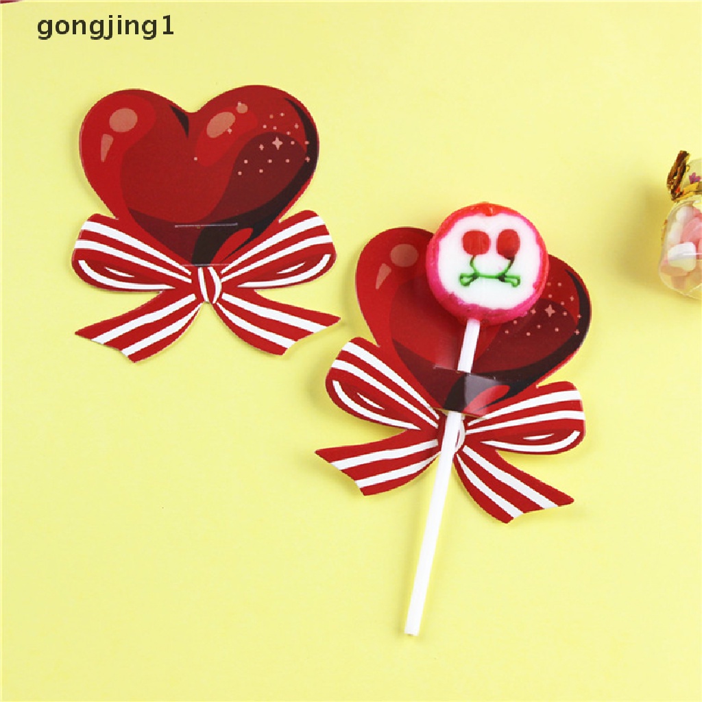 Ggg 50Pcs Kartun Kartu Lolipop Permen Kartu Hias Hadiah Natal Tahun Baru ID