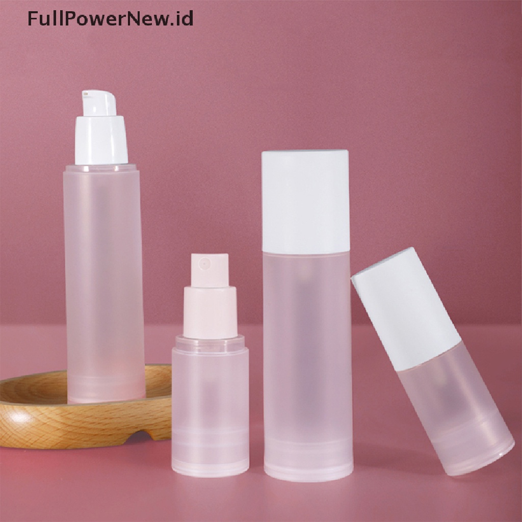 Power 15-100ml Botol Serum Kosong Vacuum Pump Wadah Kosmetik Refillable Bottle ID