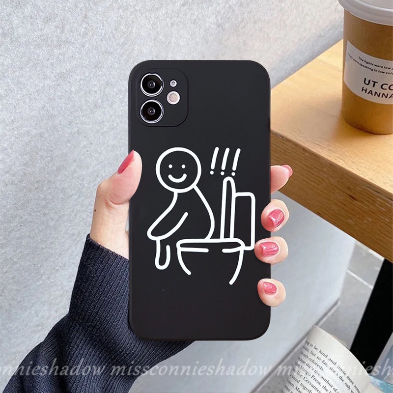 Couple Case Redmi A1 10 12C 9T 9 11 9A 9C NFC Note10 9 8 10Pro 10s 10 Pro Plus Mi 10 11 Lite 10T Poco M4 F3 F4 M5 M3 Pro X3 Pro Garis Lucu Karakter Lucu Lurus Soft Case Tepi