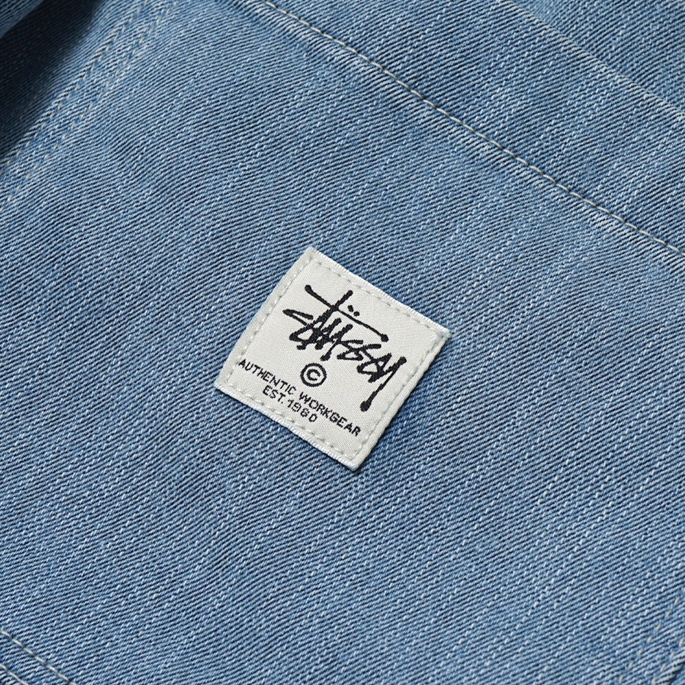 Stussy Denim Work Pants Washed Light Blue