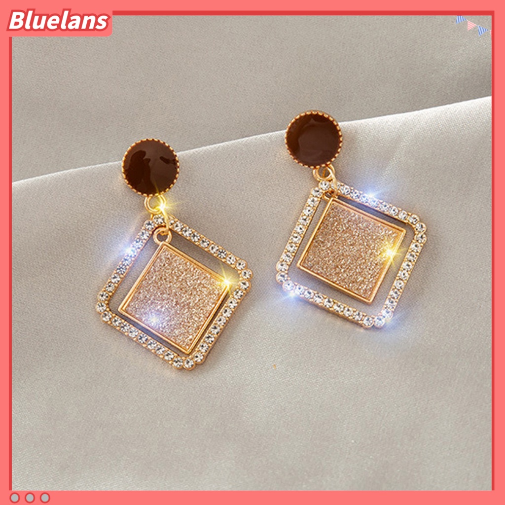 {In Stock} 1pasang Anting Menjuntai Hati Berlian Imitasi Perhiasan Gaya Korea Mutiara Imitasi Stud Earrings Hadiah Ulang Tahun