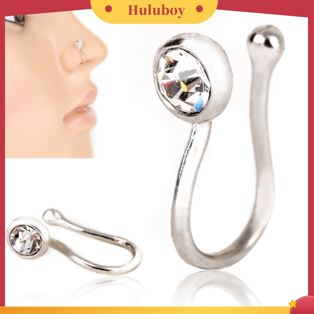 {Ready Stock} Fashion Tanpa Tindik Telinga Bibir Hoop Cincin Wanita Chic Perhiasan Klip Hidung Palsu