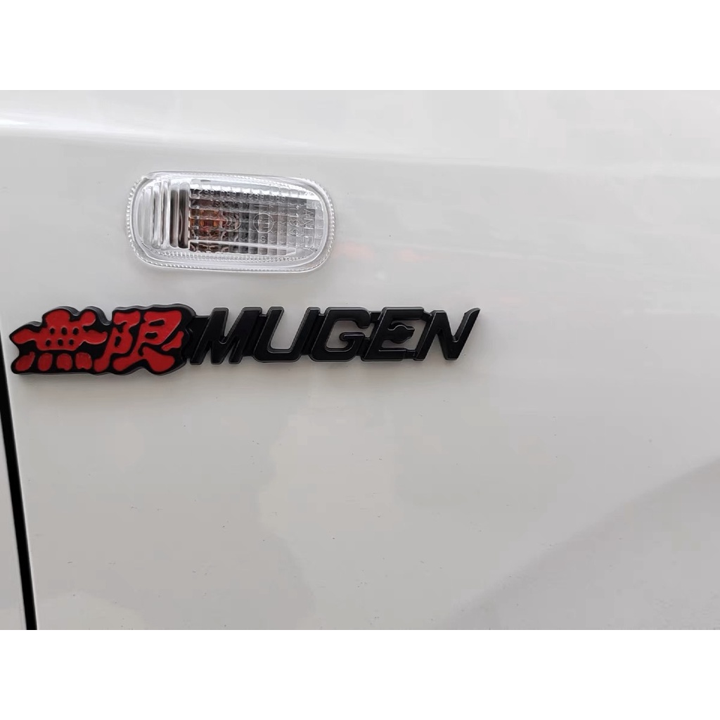 1pcs 3D Zinc Alloy TYPER RR MUGEN Type R Logo Body Mobil Stiker Modifikasi Belakang Untuk Honda