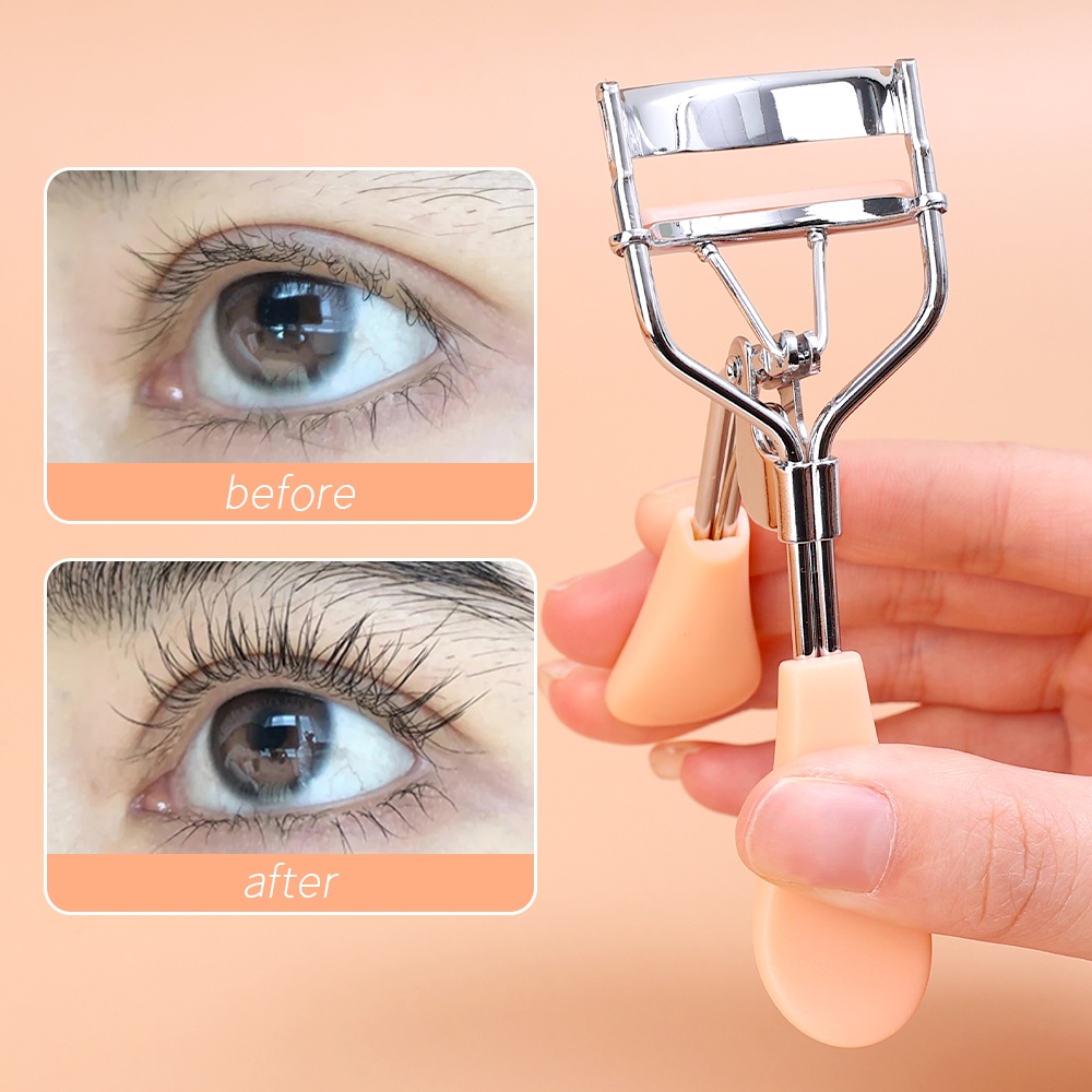 Kualitas Tinggi Stainless Steel Klip Bulu Mata 3D Pengeriting Bulu Mata Tiga Dimensi Klip Bulu Mata Portable Handle Sisir Eyelash Clip