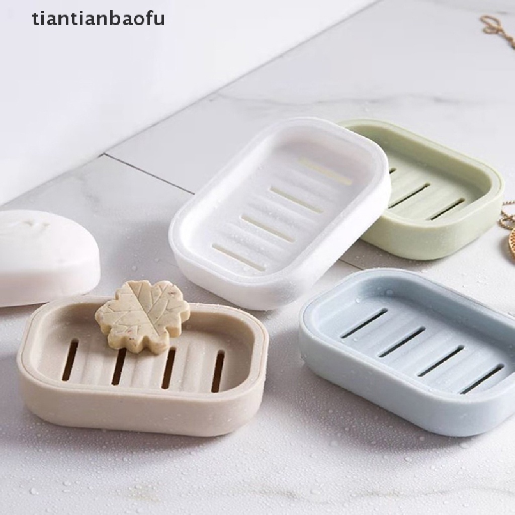 [tiantianbaofu] Double Layer Bathroom Dish Plate Case Rumah Shower Travel Hiking Holder Rak Sabun Butik