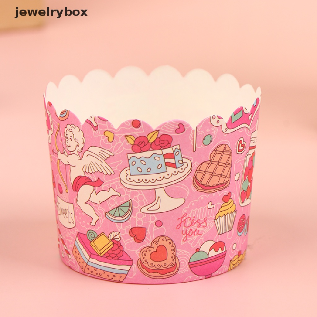 [jewelrybox] 50pcs/set Muffin Cupcake Paper Cups Pastry Wrapping Paper Cupcake Baking Cup Butik