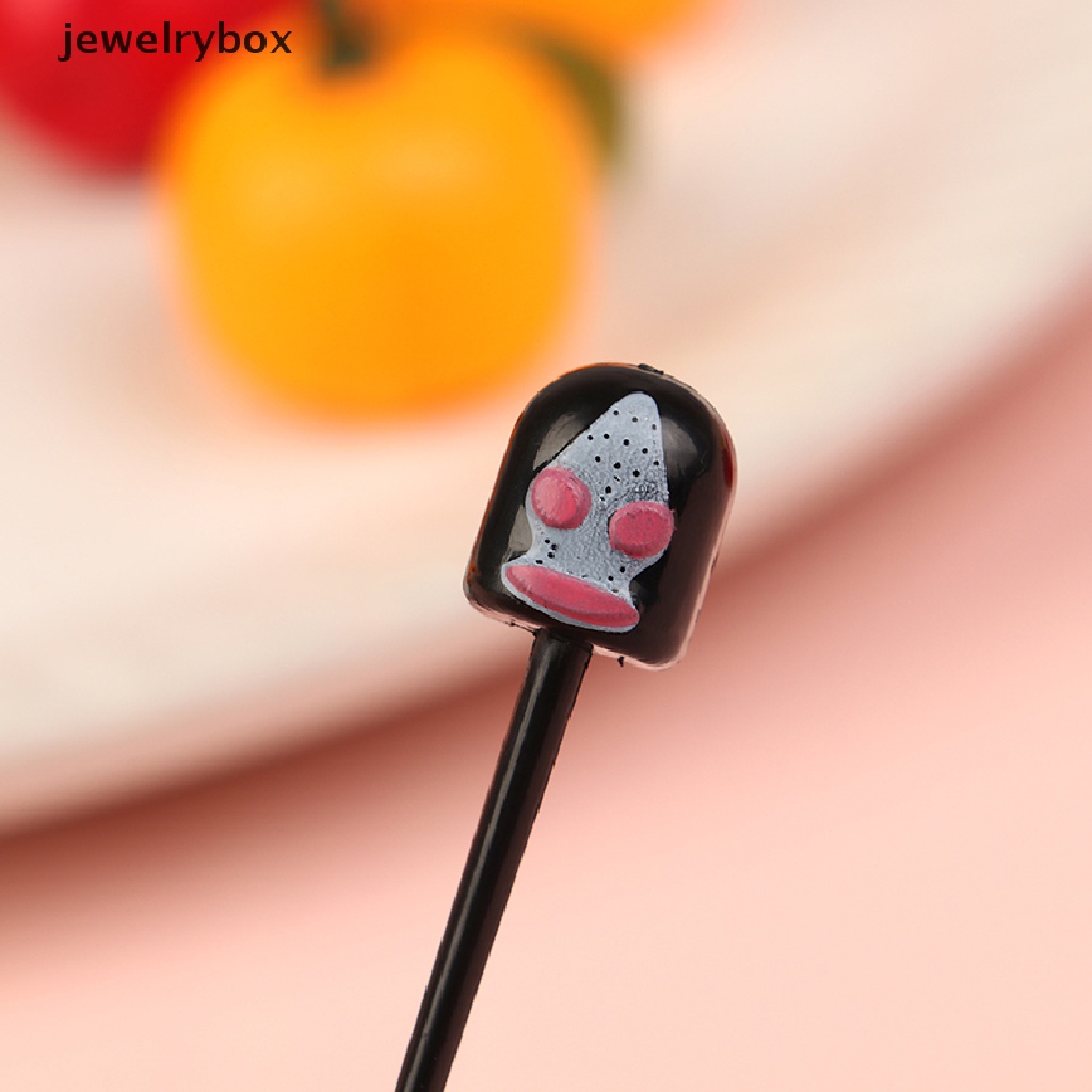 [jewelrybox] 7pcs/set Kartun Plastik Ultraman Garpu Buah Tusuk Gigi Dessert Fork Dekorasi Butik