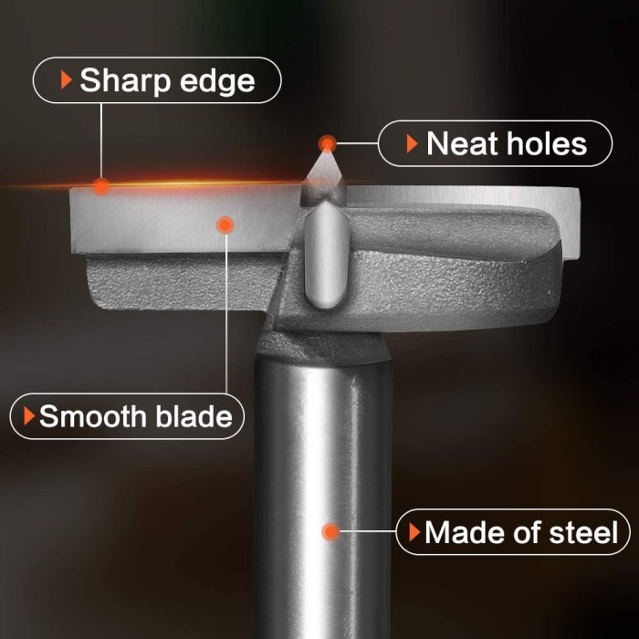 Mata Bor Untuk Melubangi Kayu Wood Forstner Drill Bit 15 20 25 30 35mm