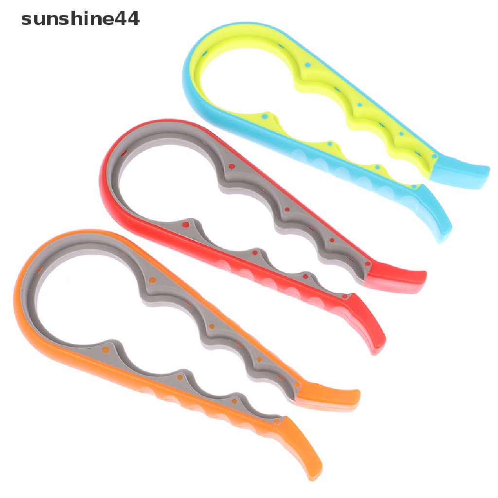 Sunshine Jar Opener Easy Grip Wrench Pembuka Tutup Botol Bir Praktis Lid Twist Off Tools ID