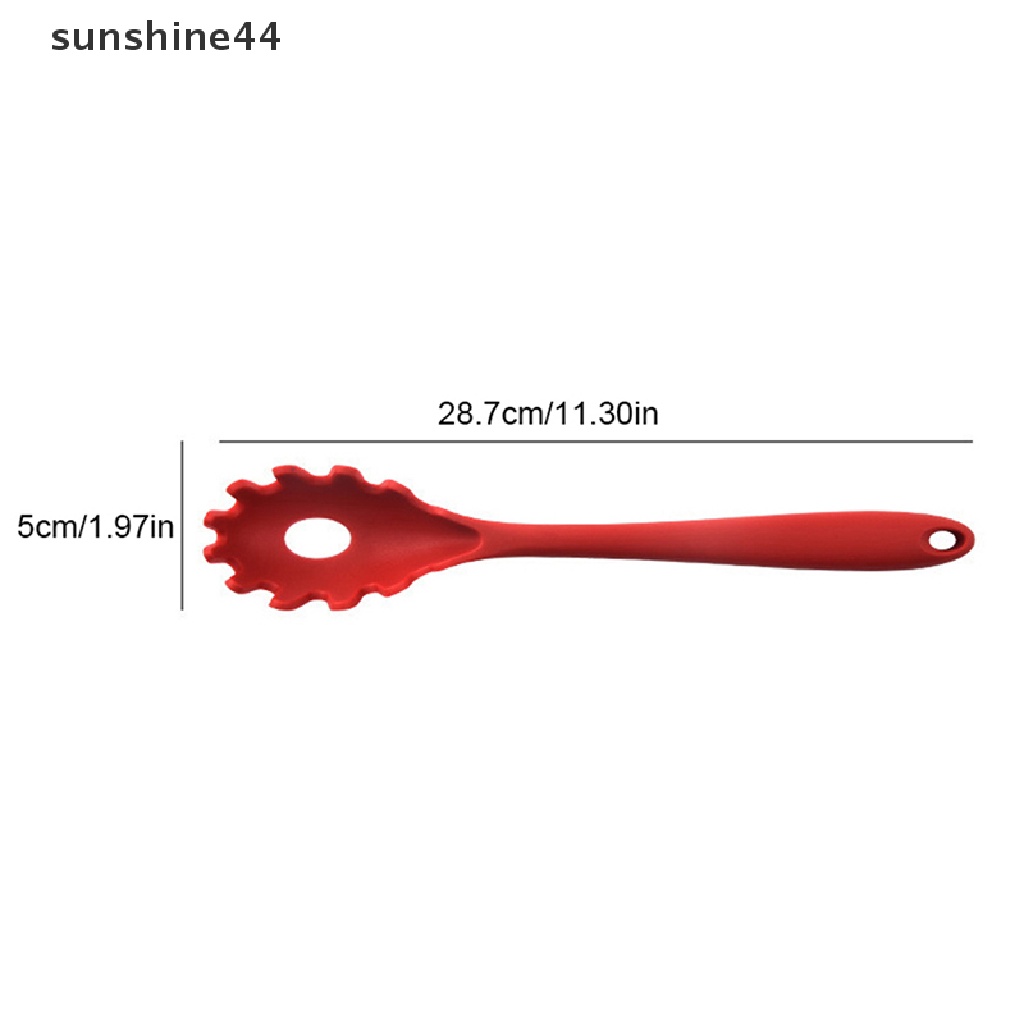 Sunshine 1Pc Sendok Mie Pasta Silikon Sendok Pasta Colander Noodle Paychecks Ladle ID