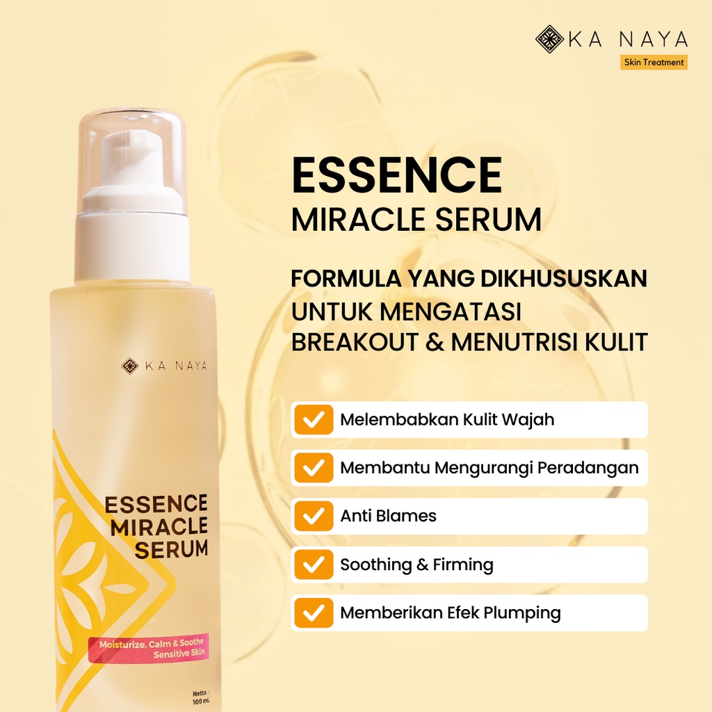 Ka Naya Essense Miracle Serum - Essense Anti Blemish - untuk wajah iritasi dan Breakout