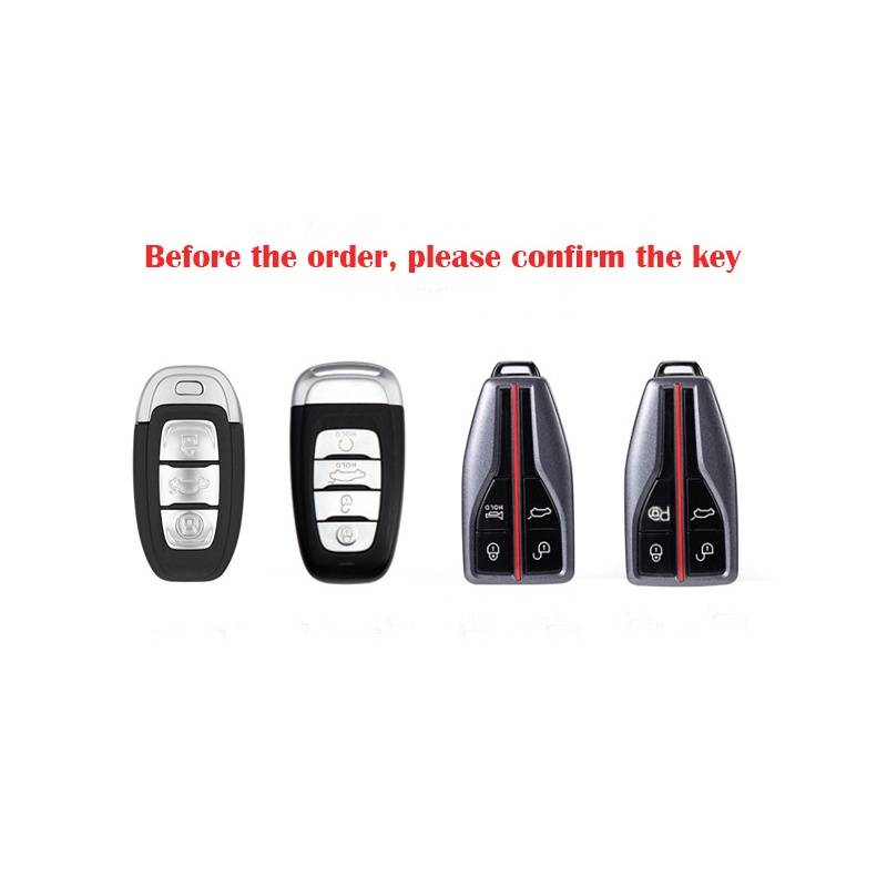 Kulit Asli Case Kunci Mobil Cover Fob Shell Untuk Hongqi H5 H7 H9 HS5 HS7 E-HS9 Car Key Case Aksesoris Mobil