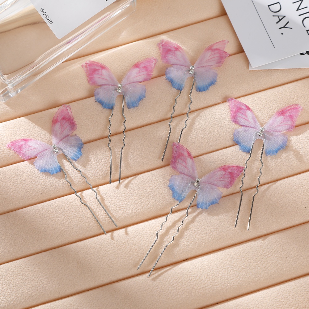 5pcs/set Korea Kupu-Kupu Jepit Rambut Gadis Fashion Lucu Hair Clip Aksesoris Rambut Wanita