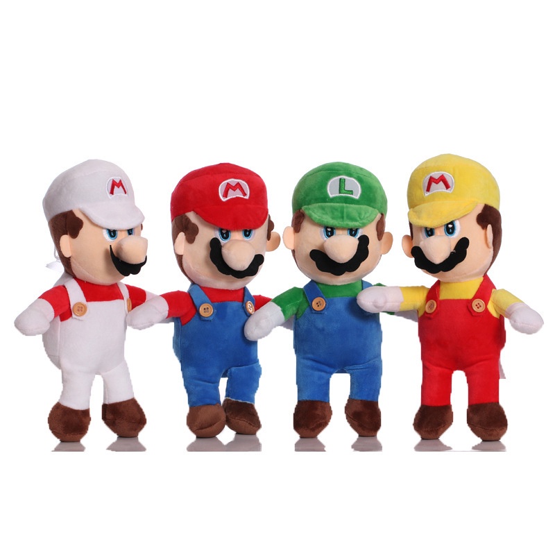 30 cm Anime Jepang Super Mario Bros Plush Dolls Game Boneka Lembut Mainan Hadiah Ulang Tahun Anak