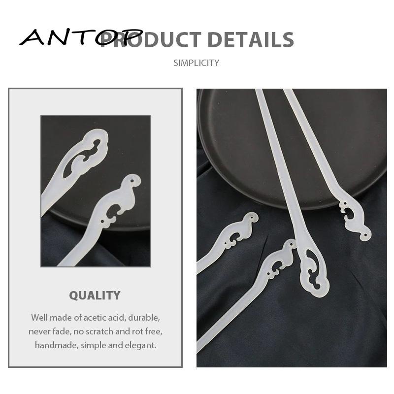 【antop】Gaya Cina Baru Elegan Retro Hadiah Han PakaianGadis Serbaguna Asam Asetat Jepit Rambut Aksesoris Pakaian Sederhana DIY Jepit Rambut