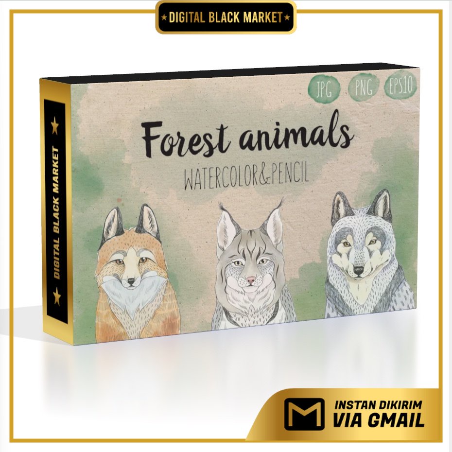 Set Of 3 Forest Animals