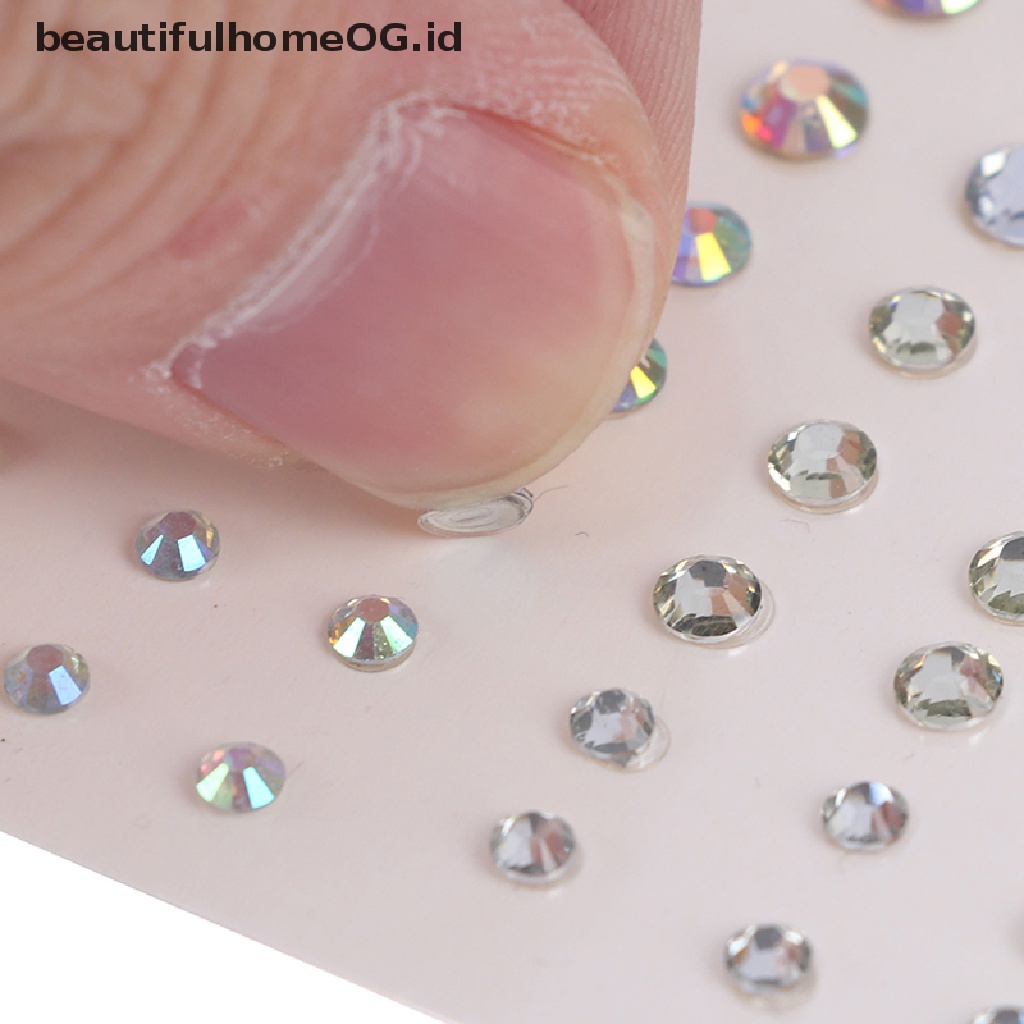 // Beauty// Face Eyeshadow Diamonds Stickers Self Adhesive Body Dekorasi Tato Temporer **