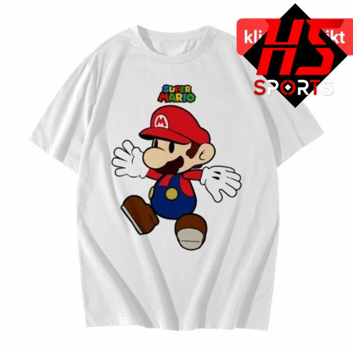 BAJU MARIO BROS - KAOS GAME MARIO WORLD KARAKTER - BAJU GAME MARIO