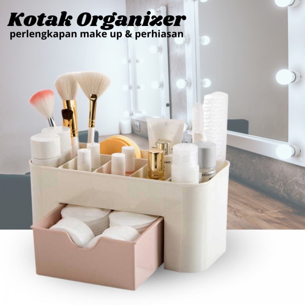 Kotak Organizer perlengkapan Kosmetik Perhiasan Rak Make Up