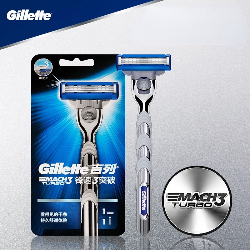 Gillette Mach3 Turbo/MACH 3upgrade Alat Cukur manual/Gagang Pisau Metal