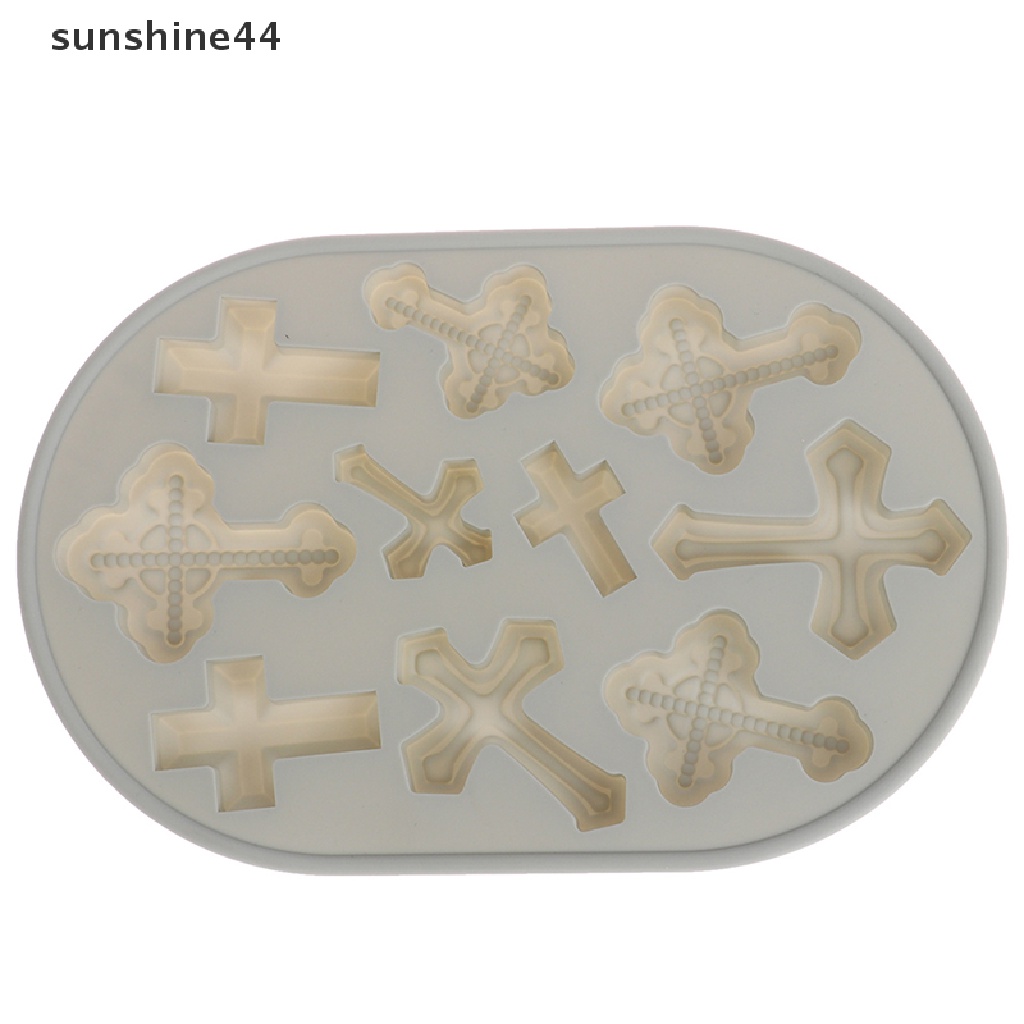 Sunshine Cetakan Silang Silikon DIY Baking Tray Kue Coklat Permen Fondant Baking Mold ID