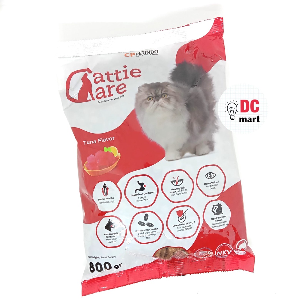 CATTIE CARE Cat Food Tuna Kemasan Freshpack 800Gram / Makanan Kucing Kering