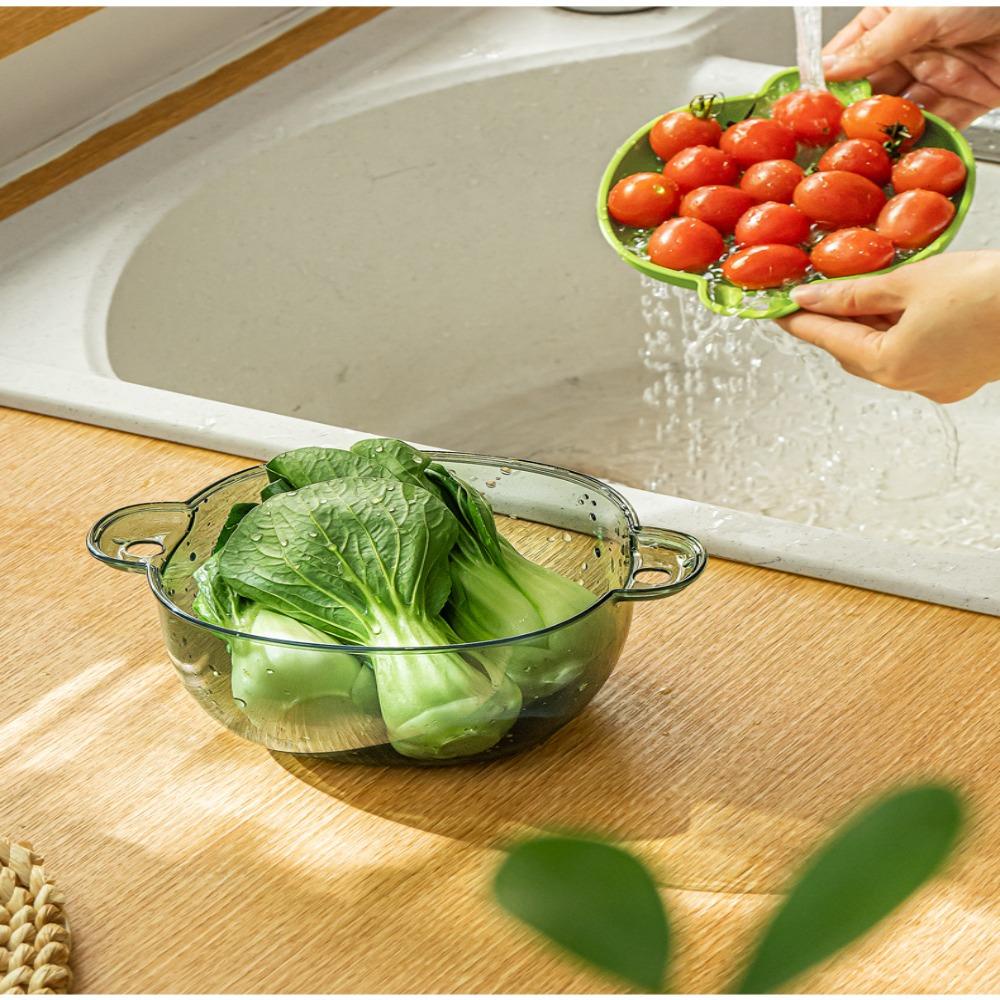 R-FLOWER Garlic Fresh-keeping Box Rumah Tangga Kulkas Freezer Organizers Baskom Cuci Sayur Sealing Kotak Penyimpanan Makanan Kotak Sayur Dengan Penutup
